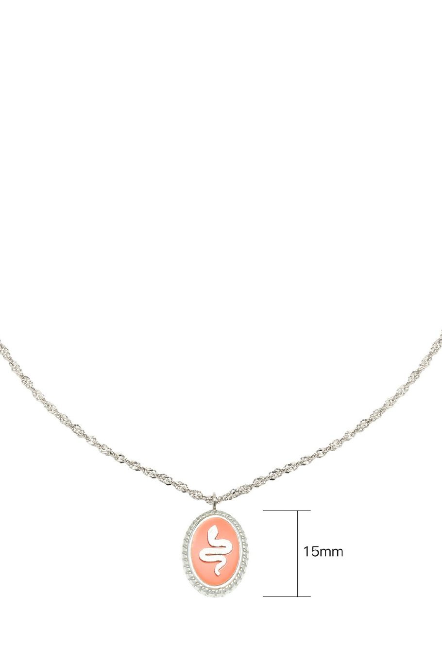 Ketting Serpent Oranje Stainless Steel Afbeelding2